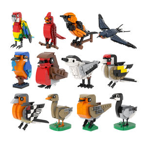 MOC3057-3068 Mattoncini MOC Animali Uccelli: Cardina, Gabbiano Reale, Petore, Oca Grigia - Blocchi da Costruzione Fai da Te, Giocattoli Educativi per Bambini - Product Image 1