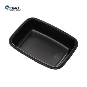 Contenedores de Alimentos Desechables Negros de CPET de 1 Compartimento, Aptos para <span class=keywords><strong>Horno</strong></span> y Microondas, Cajas Resistentes para Llevar - Product Image 4