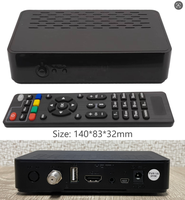 Receptor de TV Satelital de Alta Definición, Combo Set Top Box DVB-S2 DVB-T2