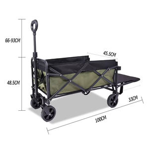 Chariot de camping pliable pour la plage, pique-nique en plein air, sentier de jardin, chariot de camping utilitaire pliable et pliable - Product Image 2