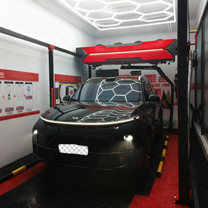 산업용 완전 자동 싱글 암 자동차 세탁기 360 회전 비접촉 세척 시스템 - Product Image 5