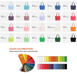Bolso Tote Espacioso Impermeable Ligero de EVA, Goma, Silicona y PVC con Cierre Abierto para Uso en la <span class=keywords><strong>Playa</strong></span> y Mujeres a la Moda - Product Image 4
