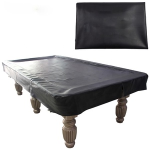 Housse de table de billard 8FT noire en cuir caoutchouté résistante à la poussière et à l'eau, modèle OEM RBL8-Black, fabriquée en Chine - Product Image 2