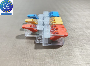 Клеммные колодки серии 221, от 3 до 9 контактов, быстрозажимные соединители с рычагами, клеммы для проводов 221-6139 (тип Y) - Product Image 2