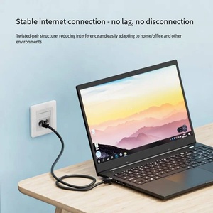 DENIXI CAT5/CAT 5e Ungeschirmtes Patchkabel PVC 1m/3m/5m CCA Mehradrig 100MHz Gigabit RJ45 für Router/Computer/Büronetze - Product Image 5