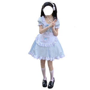 Disfraz de Cosplay de Alice Soft Girl Anime, Vestido de Lolita Japonesa Azul Cielo, Disfraz de Mujer para Juego de Roles, Primavera 2025 - Product Image 5