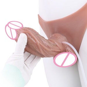 New Style Squirting <b>Dildo</b> Pants Silicone Female Strapon Solid <b>Dildo</b> Anal Plug Adult Sex Toys for Lesbian Sex Game - Product Image 3