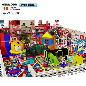 Customized Colorful <b>Swinging</b> British Castle-themed Children's <b>Slide</b> Playground, Indoor Children's Educational Challenge Park - Product Image 1