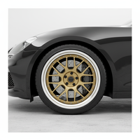 JJSEES Custom Motorsport Gold 17 18 19 20 21 pouces 4X100 5X114.3 Jantes forgées à déport progressif Apex Ml-10rt pour BMW M3 M4 X3 X4