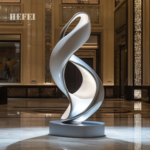 Otel/restoran/ofis için Metal sanat heykelleri-soyut büyük dekor-özelleştirilebilir - Product Image 5