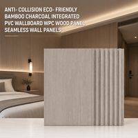 Panneau mural en PVC anti-graffiti facile à nettoyer, panneau écologique pour intérieur, panneau en cristal de carbone, panneau en charbon de bambou
