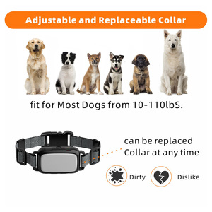 Kalung pelatihan anjing kerah E dapat diisi ulang tahan air kalung pelatihan anjing jarak jauh Anti gonggongan - Product Image 6