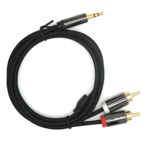 <span class=keywords><strong>Cable</strong></span> <span class=keywords><strong>auxiliar</strong></span> de Audio trenzado <span class=keywords><strong>Av</strong></span> 2 en 1, 3,5mm, 2 rca macho <span class=keywords><strong>a</strong></span>, 1m - Product Image 5