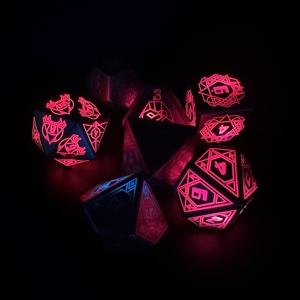 Tùy Chỉnh Đa Diện Dice Set OEM ODM USB Có Thể Sạc Lại Xúc Xắc Điện Với Hộp Sạc Ánh Sáng Dnd Xúc Xắc Không Dây Sạc Cho <span class=keywords><strong>RPG</strong></span> - Product Image 3