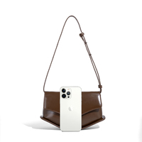 Sac à main écologique de style luxueux pour femmes avec fermeture de couverture et longue sangle réglable sac à main pour dame pour la mode tenue quotidienne féminine
