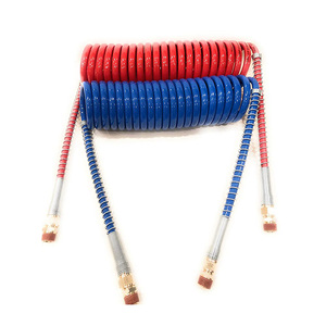 Chất Lượng Nhựa Mềm Không Có Mùi Nylon PU PA Linh Hoạt Xoắn Ốc TSQ 100 Chân Trailer Cuộn Dây Air Brake Hose Cho Xe Tải - Product Image 1
