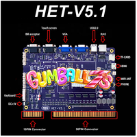 Carte de jeu PCB Gumball 7S Vertical Skill Game Board avec fonction Preview Swap Spin Wild, prix usine, pour 4 machines de jeu d'arcade