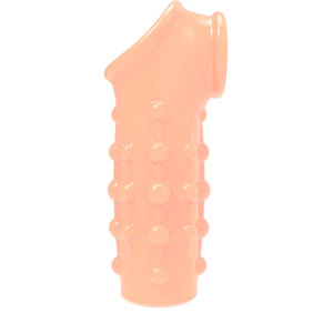 Hengha Penis Sheath <b>TPE</b> Adult Stimulation Cock Ring Extended Crystal Design - Product Image 5