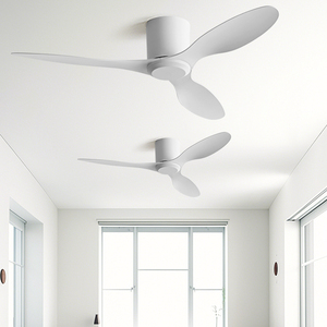 Ventilador de Techo Moderno de 42 Pulgadas con Enfriamiento por Aire para Sala de Estar y Dormitorio - 3 Aspas de ABS, Frecuencia Variable, Control Remoto, Diseño Decorativo - Product Image 3
