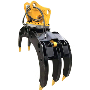 Grappin hydraulique pour mini-excavatrice, grappin rotatif pour bûches - Product Image 6