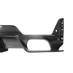 Diffuseur de pare-chocs arrière en fibre de carbone véritable Lumière LED Nouveau diffuseur de mise à niveau automatique Style <span class=keywords><strong>TK</strong></span> pour BMW Série 3 G20 Sports LCI 2023-IN - Product Image 3