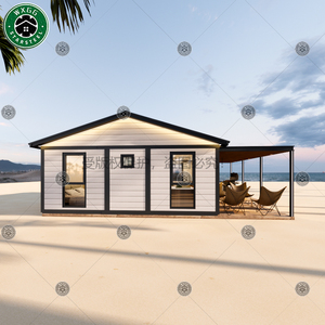 บ้านสำเร็จรูปแบบโมดูลาร์สีขาว แผงแนวนอน บ้านพักสำเร็จรูปโครงเหล็กเบา บ้านพักตากอากาศ วิลล่า - Product Image 4