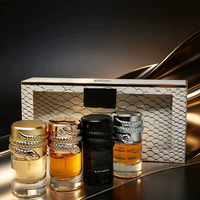 Coffret cadeau Eau de Parfum 30ml x 4 pièces, parfum oriental boisé, spray longue durée, parfum unisexe, parfum arabe