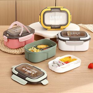 Cartoon Bento Lunch <b>Box</b> Eco-friendly <b>Plastic</b> Lid Portable Fast Food <b>Box</b> for Students Office Workers 1-3L Capacity Dual Tier 2 - Product Image 4