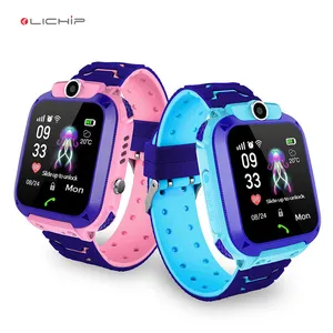 LICHIP L334 Reloj dengan Harga Murah Anak Tracker Smart Mobile Phone Smartwatch Q12 Anak-anak Gps untuk Anak Anak dengan Tanpa Gps