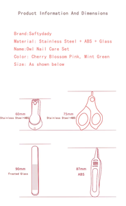 Vendita calda <span class=keywords><strong>kit</strong></span> per la cura del neonato 4 pz/set di sicurezza accessori per la cura del bambino tagliaunghie e più per i neonati per uso cucina - Product Image 4