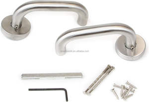 Modern U Shape Lever 304 Stainless Steel Door Handle for Internal Doors in Villa and Apartment - Product Image 2