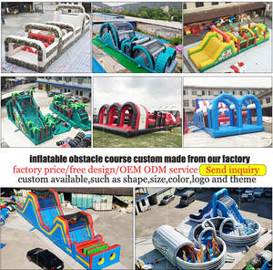 Guangzhou prix d'usine meilleure vente course d'obstacles gonflable jeux de parc de sports d'amusement parcours d'obstacles gonflable - Product Image 3