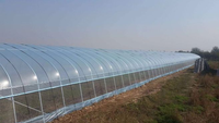 Système d'agriculture verticale hydroponique Smart Farm Grow, petite ferme en conteneur maritime, serre recouverte de film PE, structure stable
