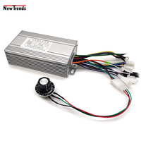 Contrôleur de moteur sans balais DC, 48V, 500W, pour vélo et trottinette électrique, régulateur de vitesse de Rotation, avec bouton de contrôle de vitesse