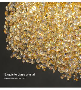 2025 lüks E14 cilalar için alüminyum pişirme vernik otel lobisinde oturma odası dubleks asılı lamba tavan lambası - Product Image 6