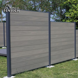 Fentech Chất lượng cao Mỹ nhà <span class=keywords><strong>WPC</strong></span> hàng rào bảng Composite gỗ chống thấm UV ngoài trời Vườn hàng rào tấm - Product Image 3