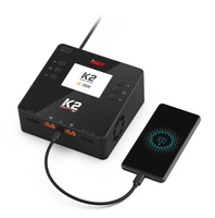 Venta de Fábrica: Cargador/Descargador de Baterías Lipo ISDT K2 AC 200W DC 500Wx2 20A de Doble Canal con Balanceo para Baterías Lipo, NiMh y Pb