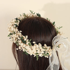 Vente en gros d'accessoires pour <span class=keywords><strong>cheveux</strong></span> avec ruban ajustable couronnes et guirlandes de <span class=keywords><strong>fleurs</strong></span> <span class=keywords><strong>séchées</strong></span> pour décorations murales de mariage et accessoires de tir - Product Image 3