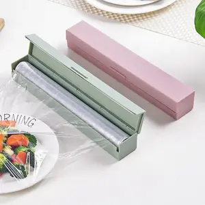 Nhựa bọc Dispenser dụng cụ nhà bếp bám thực phẩm bọc Cutter Dispenser phim Cutter lưu trữ chủ phụ kiện nhà bếp bám bọc