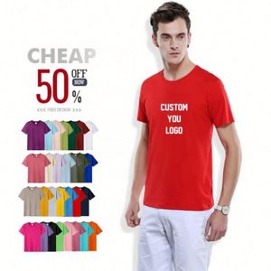 Wholesale 100% Cotton Oversized Fitness T-Shirt Multi-Color <b>Blank</b> with 180g Fabric <b>Weight</b> Custom Logo Printing for Men - Product Image 3