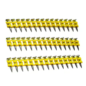 DCN890 Steel Concrete Pin Nails Electro Galvanized Flat Head Nails with 3mm Diameter Packed in Boxes