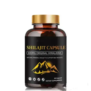 Private Label Pure Shilajit Tablets Capsules Organic Supplement Naturel Shilajit Resin Pure Himalayan