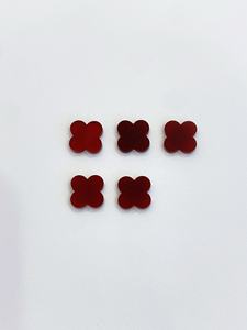 Inci siyah kırmızı akik dört yonca gevşek paspas taş takı ayarı için anne - Product Image 3