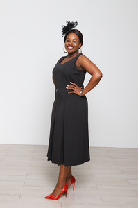 Traje de Vestir con Estampado de Puntos y Chaqueta, Talla Grande 5XL - Product Image 5