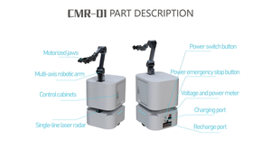 ذكي مجسد ، يدعم الملاحة المستقلة في سلام و بيبر 6 محاور يتم التحكم فيه بواسطة ROS - Product Image 6