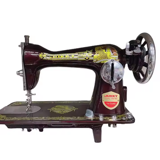 JUKKY Vintage JA Domestic Mesin Jahit Home Use Portable Typical Chain Stitch Sewing Machines for Elastic Attachment