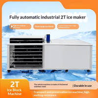 Machine à glace industrielle en blocs, capacité de 1 à 10 tonnes par jour, refroidissement à l'eau salée, pour la conservation du poisson et les systèmes de refroidissement