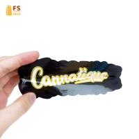 Sacs en Mylar découpés sur mesure, forme spéciale, imprimés brillants, forme irrégulière, sachets thermoscellables pour l'emballage de bananes, de snacks et de bonbons