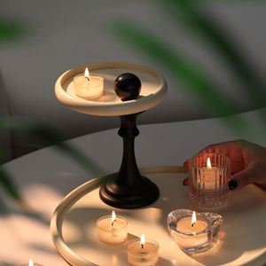 Juego de Velas Aromáticas Modernas de Vidrio, Portavelas Redondo para Velas de Té, Decoración del Hogar - Product Image 1