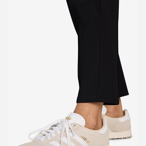 Nouveautés Été Pantalon droit classique en toile à taille élastique, infroissable, confortable, respirant, avec poche latérale, noir - Product Image 6